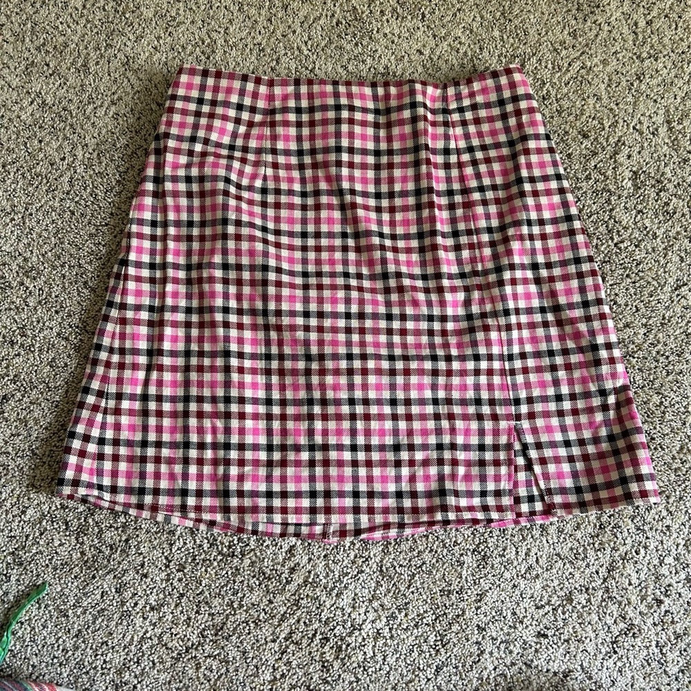 The Fifth Label Pink and Black A-Line Skirt